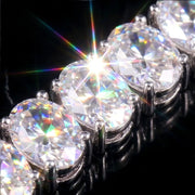Pulso Oval Moissanite Plata 925 Hombre 10mm 15 Ct. Ice Box.