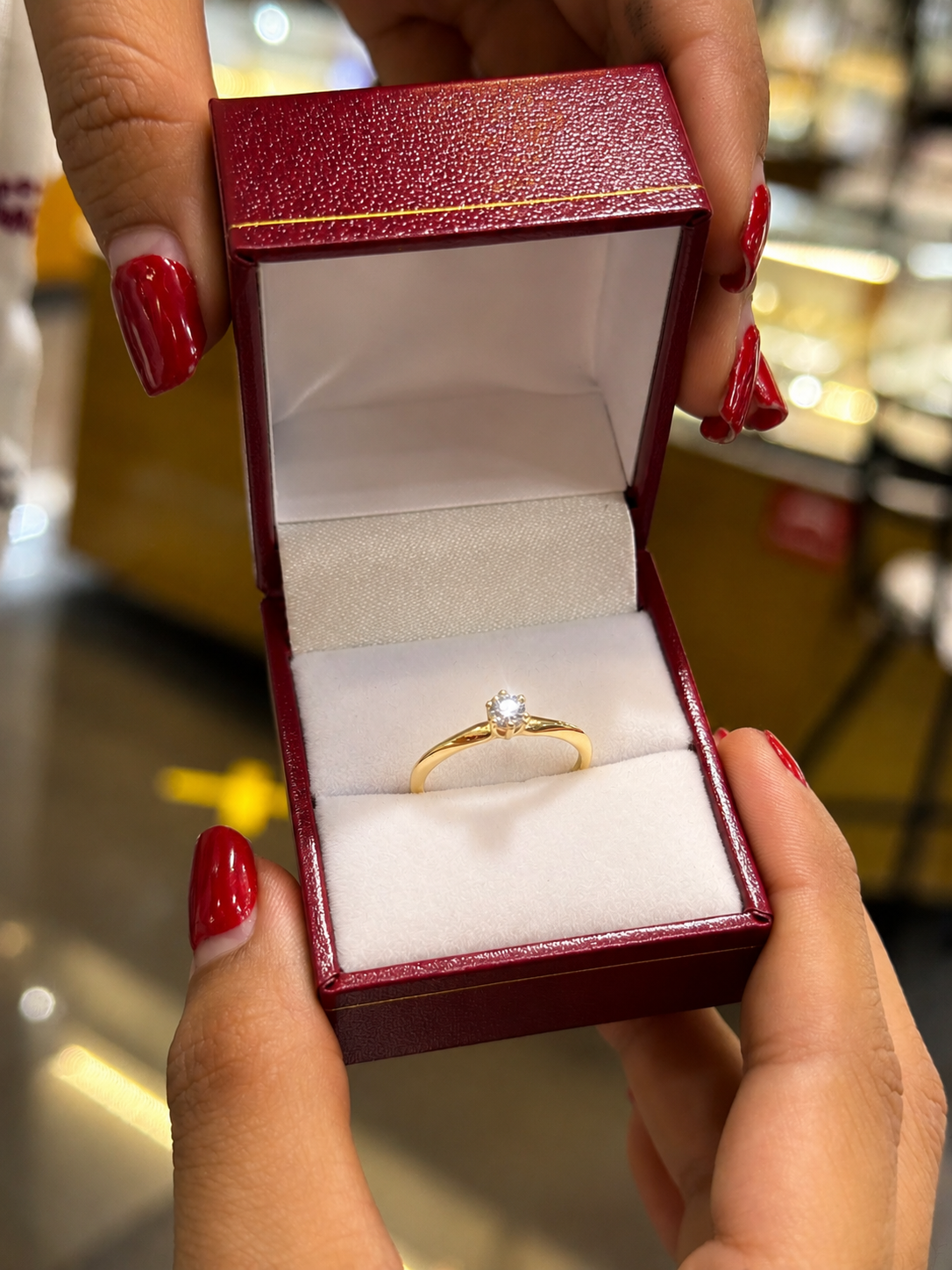 Anillo de Boda Oro 14K + 0.5 Ct. Diamante IGI VVS1 Color D