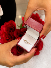 Anillo de Boda Oro 14K + 0.5 Ct. Diamante IGI VVS1 Color D