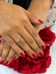 Anillo de Boda Oro 14K + 1 Ct. Diamante IGI VVS1 Color D
