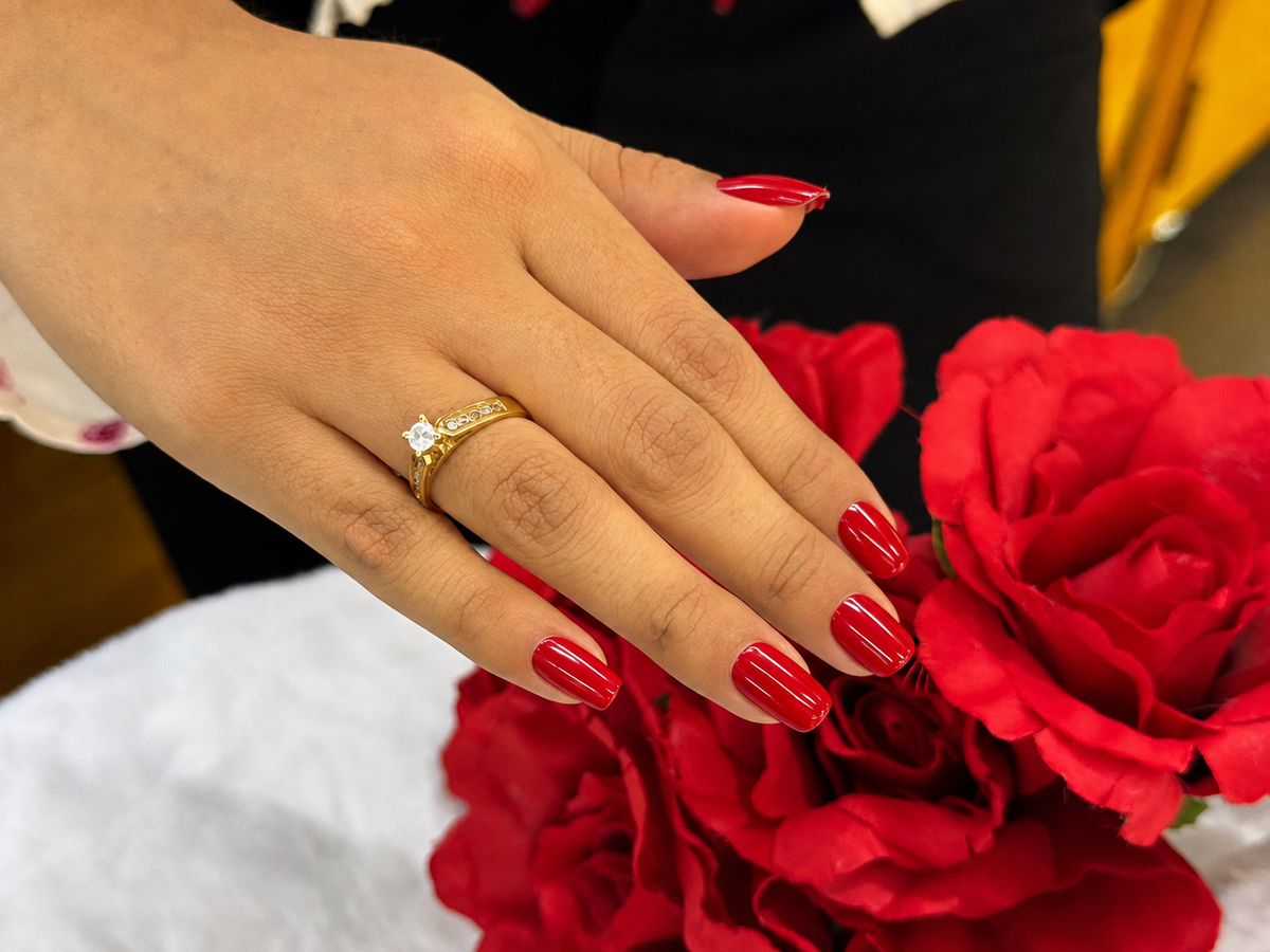 Anillo de Boda Oro 14K + 0.5 Ct. Diamante IGI VVS1 Color D