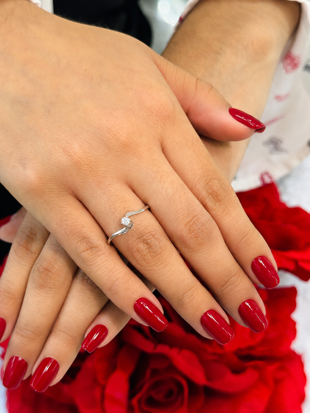 Anillo de Boda Oro 14K + 1 Ct. Diamante IGI VVS1 Color D