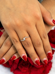 Anillo de Boda Oro 14K + 1 Ct. Diamante IGI VVS1 Color D
