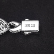 Pulso Infinito & Ojos Pulsera Moissanitas-plata 925-diamante
