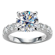 Anillo Boda Compromiso Diamante Moissanita Plata 925 4.3ct