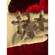 Dije De Cruz Baguette 5 Ct. Hombre Plata 925 Diamond Tester. Plateado