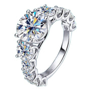 Anillo De Boda 8 Kilates Ct-moissanita De Lab-plata 925