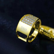 Dije Plata 925 Cruz Con Manos Moissanite Regalo Hombre Papa Dorado