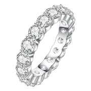 Anillo Churumbela De Diamante De 5ct - Moissanita - Oro 18k