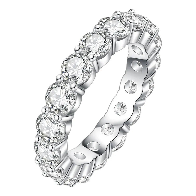 Anillo Churumbela De Diamante De 5ct - Moissanita - Oro 18k