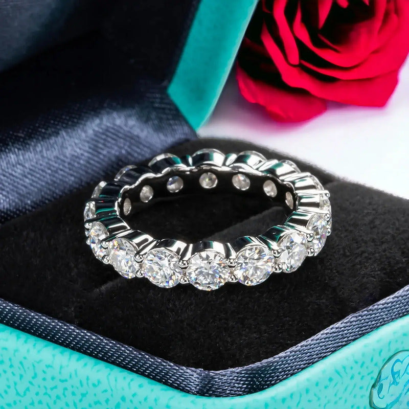 Anillo Churumbela De Diamante De 5ct - Moissanita - Oro 18k