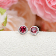 Aretes Moissanita Vvs1 Color D 1 Ct Plata 925- Oro 18k