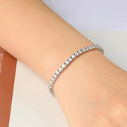 Esclava Diamante De Laboratorio Vvs1 30 Ct Plata 925 6.5mm