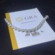 Esclava Corazón Diamante De Laboratorio 28 Ct- Plata Ley 925