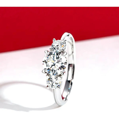 Anillo De Boda Diamante Lab Oro Solido 14k 5ct 9mm C/caja