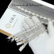 Esclava Corazón Diamante De Laboratorio 28 Ct- Plata Ley 925