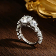 Anillo De Boda 8 Kilates Ct-moissanita De Lab-plata 925