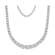 Cadena De Moissanita 40 Kilates Plata 925 5mm Hombre Y Mujer Plateado