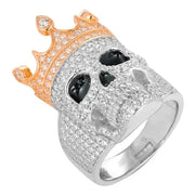Anillo De Hombre Calavera Antrax Moissanite Plata 925 Icebox Plateado 10(dedo De Medio)