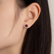 Aretes Moissanita Vvs1 Color D 1 Ct Plata 925- Oro 18k