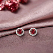 Aretes Moissanita Vvs1 Color D 1 Ct Plata 925- Oro 18k