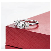Anillo De Boda Diamante Lab Oro Solido 14k 5ct 9mm C/caja