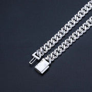 Pulso Cubana Pulsera Plata Esterlina 925 Moissanite Caja Ic