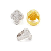Anillo De Hombre Cruz Baguette Trap Moissanite Plata Icebox Plateado 10(dedo De Medio)