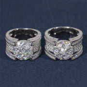 Anillo De Hombre Lujo Moissanite 4.25 Ct. Plata 925 Icebox.