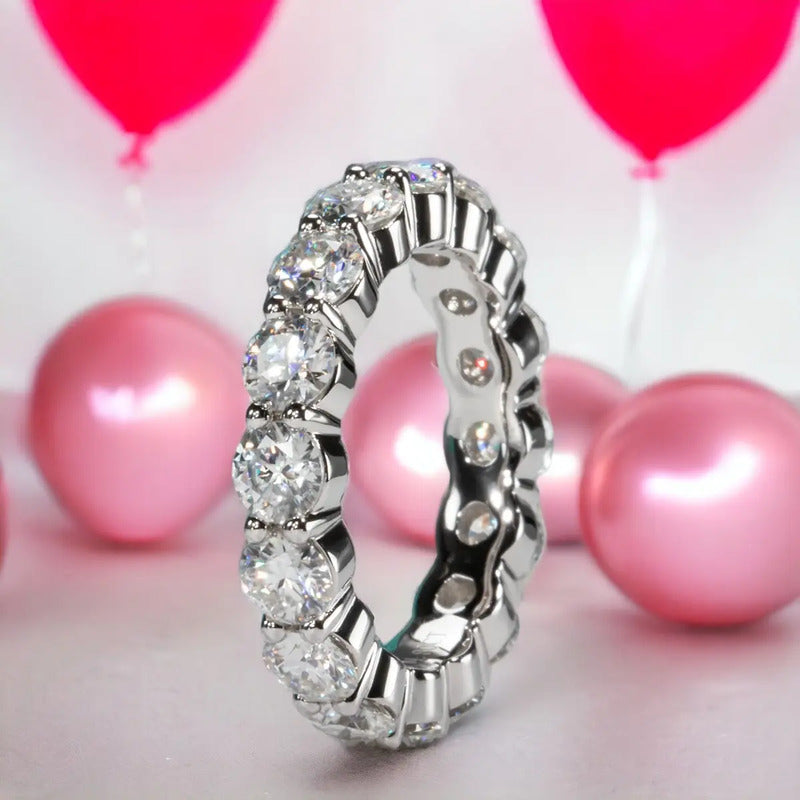 Anillo Churumbela De Diamante De 5ct - Moissanita - Oro 18k