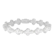 Pulso Esclava Diamante De Laboratorio Hombre 10mm Ice Box Plateado 19.05 Cm 19 Cm
