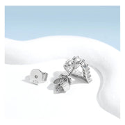 Aretes Corazón Forma Mujer Moissanita 6.5mm 1.5ct Plata 925.