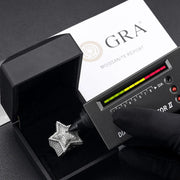 Anillo De Hombre Estrella-star Moissanite Plata 925 Icebox Plateado 10(dedo De Medio)