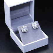 Aretes Moissanita 4ct. 9mm & Zircorn C/certificado Plata 925