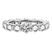 Anillo Eternity De Boda-diamante-moissanita 8ct-oro 18k