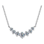 Collar De Moissanita 5 Ct. C/ Certificado Plata Ley 925 Vvs1 Plateado