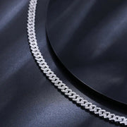 Pulso Cubana Pulsera Plata Esterlina 925 Moissanite Caja Ic