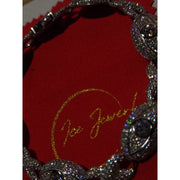 Pulso Infinito & Ojos Pulsera Moissanitas-plata 925-diamante