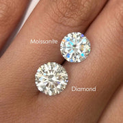 Aretes De Moissanita De 2.8ct-plata 925 C/ Certificado Gra