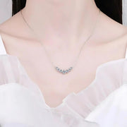 Collar De Moissanita 5 Ct. C/ Certificado Plata Ley 925 Vvs1 Plateado