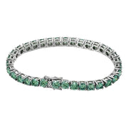 Esclava Plata 925 Italiana Moissanita 17 Quilates-oro 18k