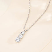 Dije Cruz De Plata 925 Lujo Con Moissanita 5ct Vvs C/gra. Plateado