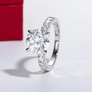 Anillo Boda Compromiso Diamante Moissanita Plata 925 4.3ct