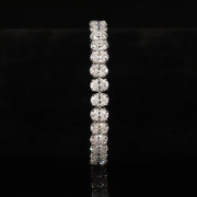 Pulso Oval Moissanite Plata 925 Hombre 10mm 15 Ct. Ice Box.