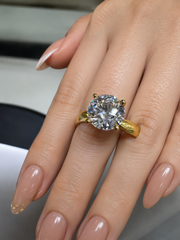 Anillo de Boda Oro 14K + 2.0 Ct. Diamante IGI VVS1 Color D